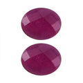 Niassa Ruby (FF) Set of 2 (Ovl 5x4 mm) 0.69 ctw Loose Gemstone - Sticky add to cart bar