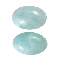 AA Larimar Set of 2 (Ovl 6x4 mm) 0.92 ctw Loose Gemstone