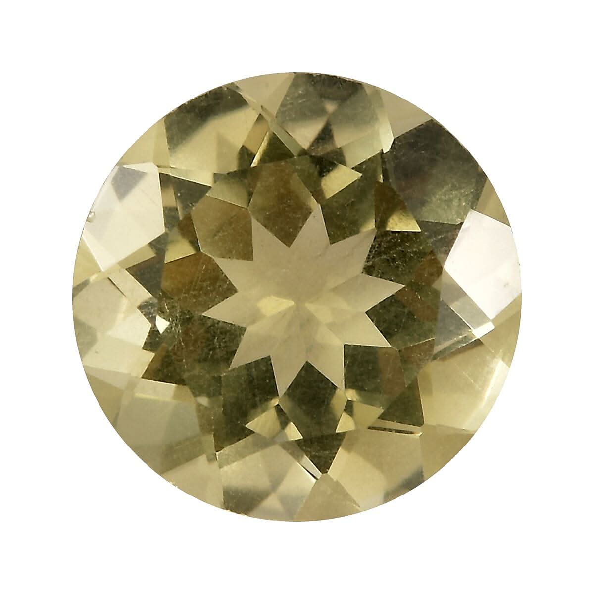 Lemon Quartz (Rnd 10 mm) 2.57 ctw Loose Gemstone