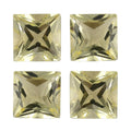 Lemon Quartz Set of 4 (Sqr 6 mm) 3.59 ctw Loose Gemstone - Sticky add to cart bar