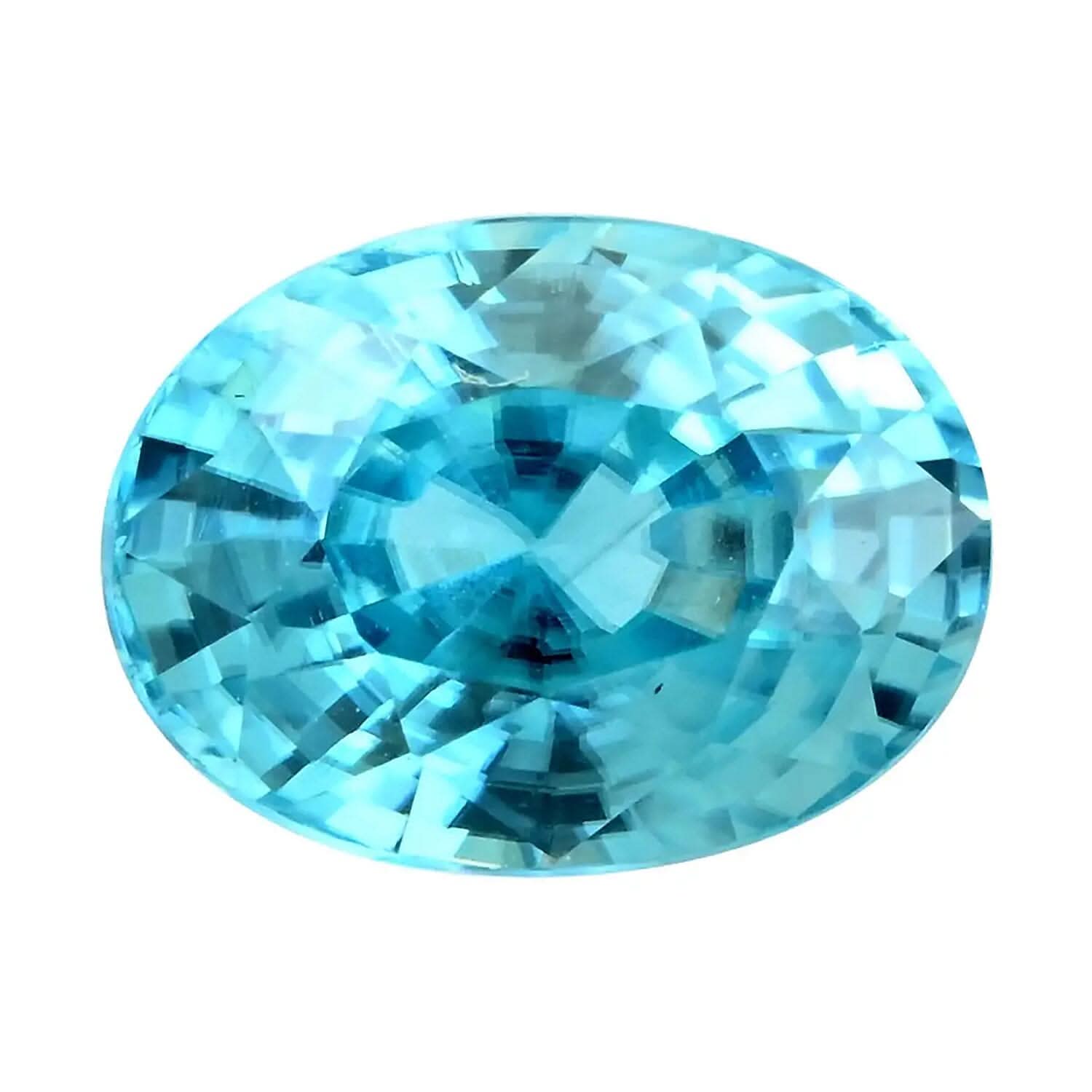 AAAA Cambodian Blue Zircon (Ovl 8x6 mm) 1.50 ctw