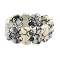 Fancy White Turquoise 255.85 ctw Stretch Bracelet (6-7In) - Sticky add to cart bar