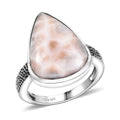 D'Joy Artisan Crafted Natrolite Shark Teeth Ring in Sterling Silver (Size 10.0) (Del. in 10-12 Days) 10.00 ctw - Sticky add to cart bar