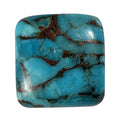 AA Blue Turquoise (Cush 12x12 mm) 6.20 ctw Loose Gemstone - Sticky add to cart bar