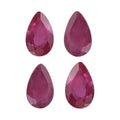 Niassa Ruby (FF) Set of 4 (Pear 5x3 mm) 0.99 ctw Loose Gemstone - Sticky add to cart bar