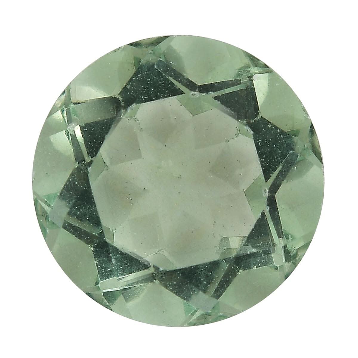 Green Fluorite (Rnd 11 mm) 5.45 ctw Loose Gemstone