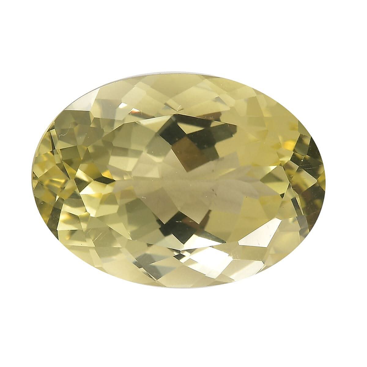 Lemon Quartz (Ovl 18x13 mm) 11.03 ctw Loose Gemstone