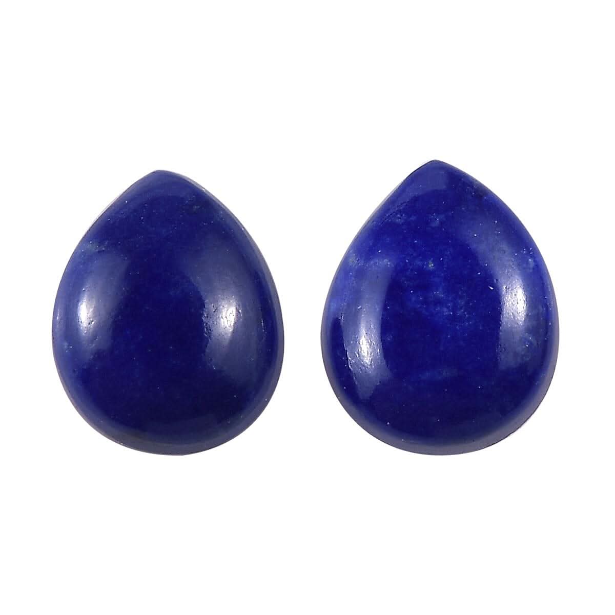 Lapis Lazuli Set of 2 (Pear 5x4 mm) 0.53 ctw Loose Gemstone