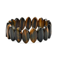 Tigers Eye 172.95 ctw Plain Fancy Stretch Bracelet
