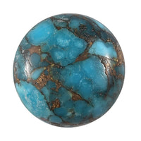 AA Blue Turquoise (Rnd 12 mm) 4.65 ctw Loose Gemstone