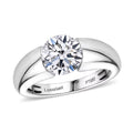 IGI Certified Luxuriant Lab Grown Diamond E-F VS 2.00 ctw Tension Set Ring in 950 Platinum (Size 6.0) 9.50 Grams - Sticky add to cart bar