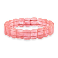 Cherry Quartz 103.50 ctw Mini Section Stretch Bracelet