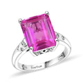 Ever True Patroke Quartz, White Zircon Ring in Platinum Bond (Size 10.0) 7.00 ctw - Sticky add to cart bar
