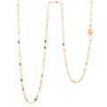 Italian Mirror Valentino Chain Necklace with Magnetic Clasp in 10K Yellow Gold 1.62 Grams 20 Inches - Sticky add to cart bar