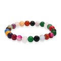 Multi Gemstone 95.00 ctw Beaded Stretch Bracelet - Sticky add to cart bar