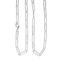 Paper Clip Chain Necklace in Sterling Silver 7.85 Grams 20 Inches - Sticky add to cart bar