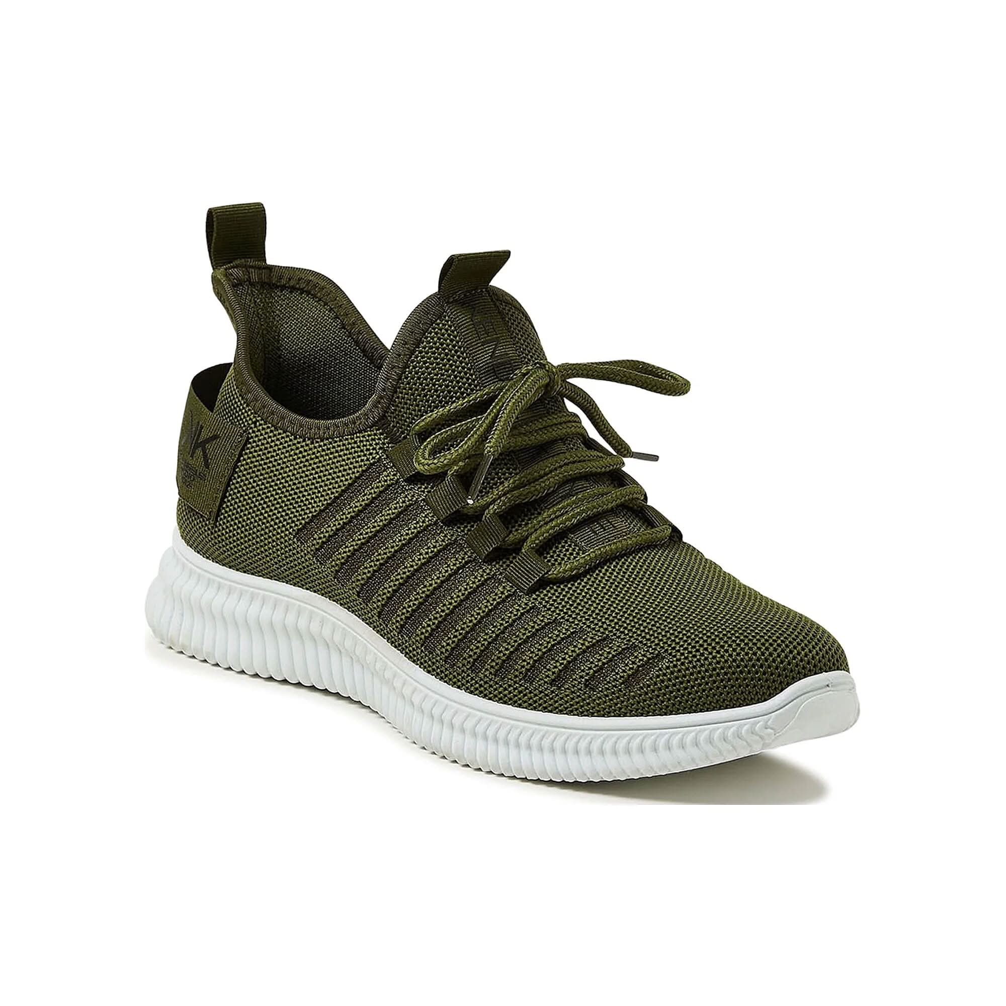 Kendall and Kylie Green Ezora Knit Trainers (Size 12)