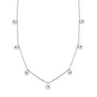 Rhapsody Coin Charm Necklace in 950 Platinum 5 Grams 18 Inches