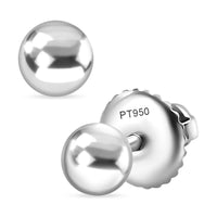 Rhapsody Stud Earrings in 950 Platinum 3.55 Grams