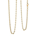 3mm Filk Chain Necklace in 14K Yellow Gold 22 Inches 5.34 Grams - Sticky add to cart bar