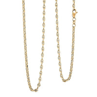 3mm Filk Chain Necklace in 14K Yellow Gold 22 Inches 5.34 Grams