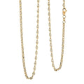 14K Yellow Gold 3mm Filk Chain Necklace 24 Inches 5.93 Grams - Sticky add to cart bar