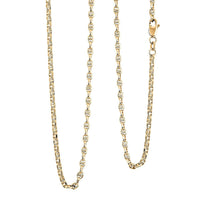 14K Yellow Gold 3mm Filk Chain Necklace 24 Inches 5.93 Grams