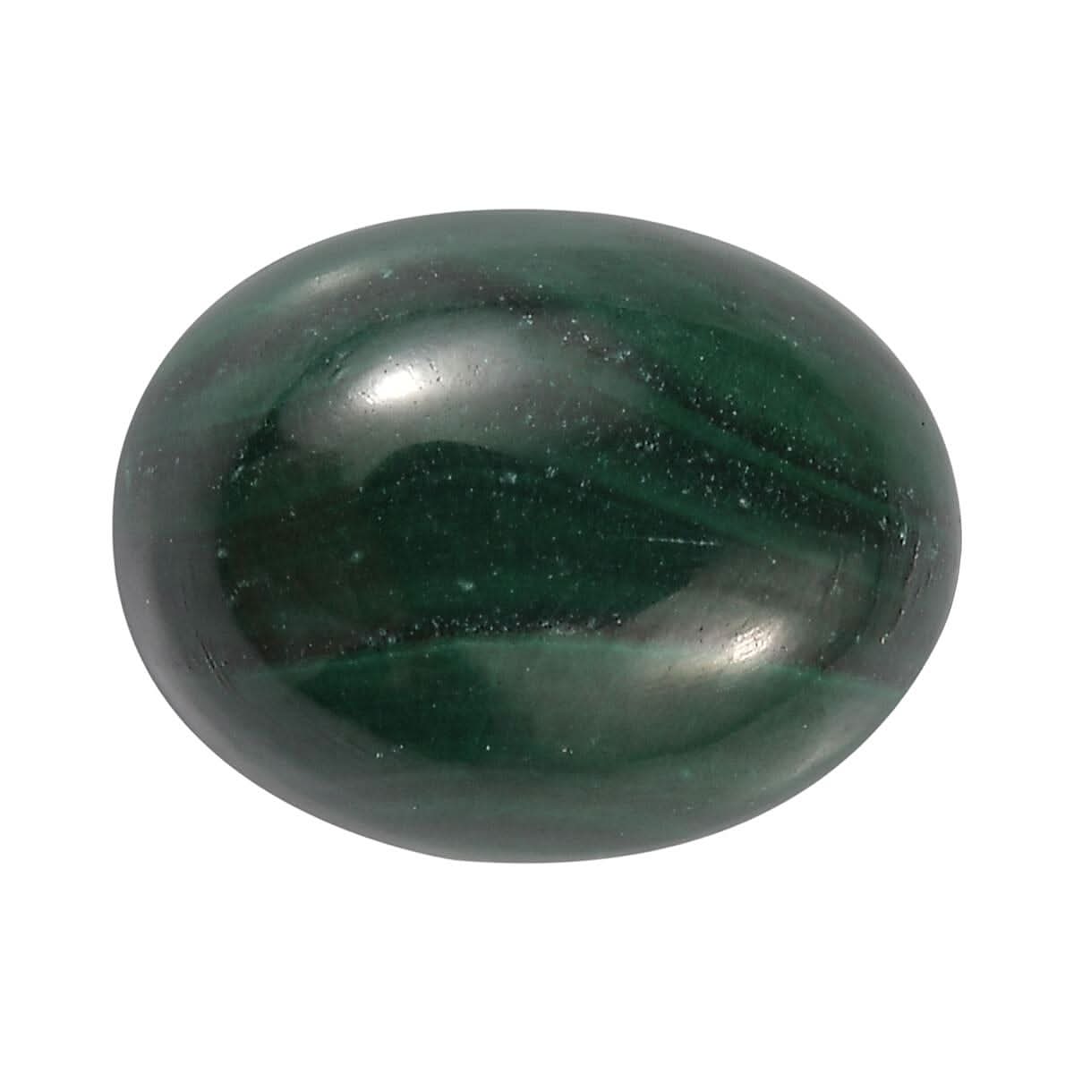 African Malachite (Ovl 9x7 mm) 1.77 ctw Loose Gemstone
