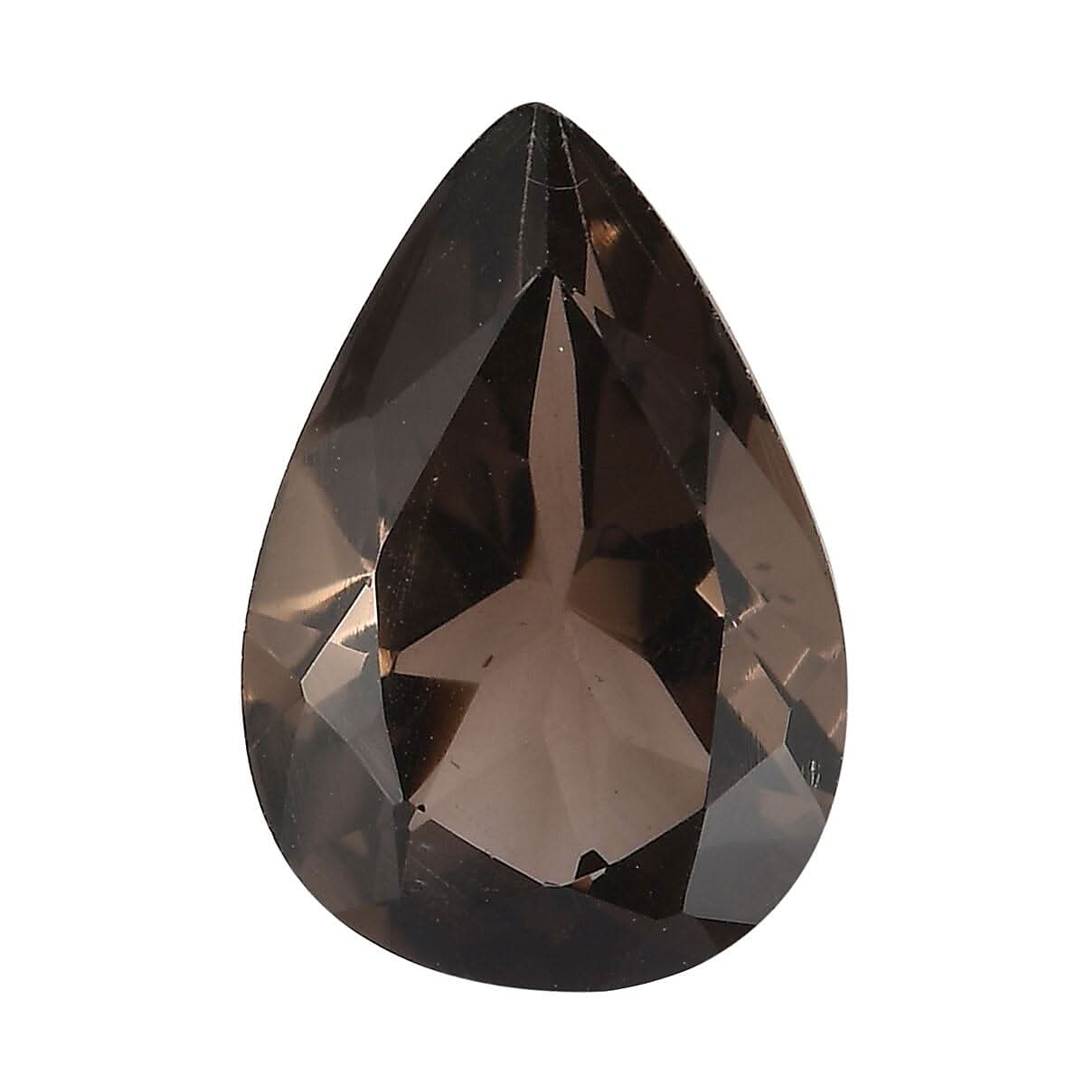 AA Brazilian Smoky Quartz (Pear 13x9 mm) 3.25 ctw Loose Gemstone