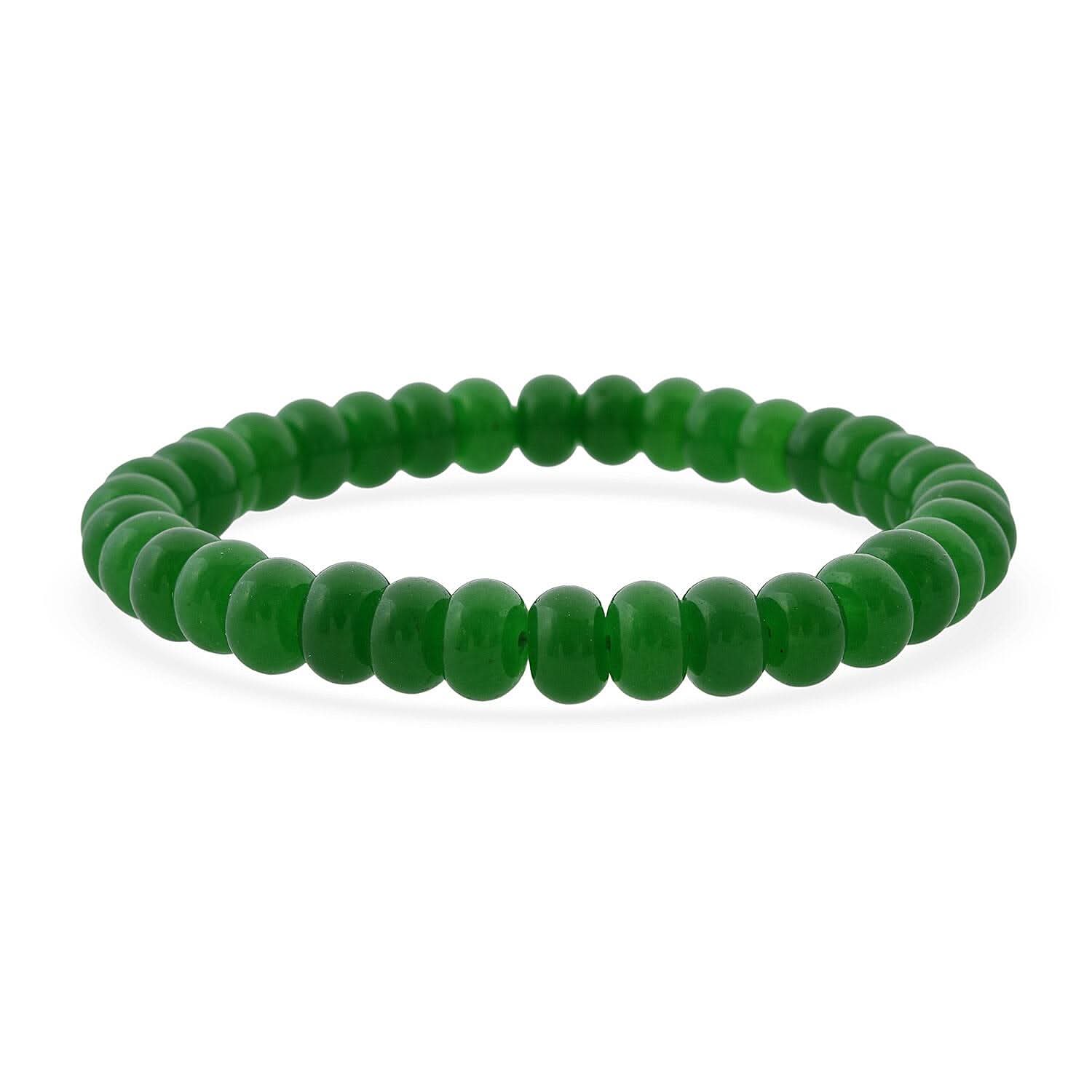 Green Onyx Beaded 98.40 ctw Stretch Bracelet