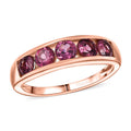D’joy Tanzanian Wine Garnet 1.65 ctw Scarlet Band Ring in 18K Vermeil Rose Gold Over Sterling Silver (Size 10.0) - Sticky add to cart bar