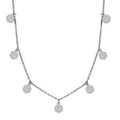 Luxuriant Lab Grown Diamond G-H SI 2.00 ctw Station Necklace in Rhodium Over Sterling Silver 18 Inches - Sticky add to cart bar