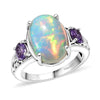 Ethiopian Welo Opal & Purple Sapphire