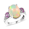 Ethiopian Welo Opal & Pink Sapphire