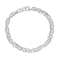 Link Chain Bracelet in Sterling Silver (7.25 In) 6.65 Grams