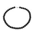 Black Obsidian 295.00 ctw Beaded Necklace in Sterling Silver 18 Inches - Sticky add to cart bar