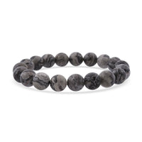 Map Jasper 151.85 ctw Beaded Stretch Bracelet