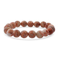 Red Mesh Work Jasper Beaded 145.00 ctw Stretch Bracelet - Sticky add to cart bar