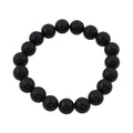 Black Obsidian 131.00 ctw Beaded Stretch Bracelet - Sticky add to cart bar