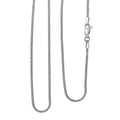 950 Platinum Sleek Box Chain Necklace 20 Inches 4.30 Grams - Sticky add to cart bar