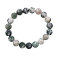 Tree Agate Beaded 133.55 ctw Stretch Bracelet - Sticky add to cart bar