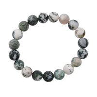 Tree Agate Beaded 133.55 ctw Stretch Bracelet