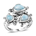 D’Joy Artisan Crafted Larimar Ring in Sterling Silver (Size 10.0) 2.80 ctw - Sticky add to cart bar