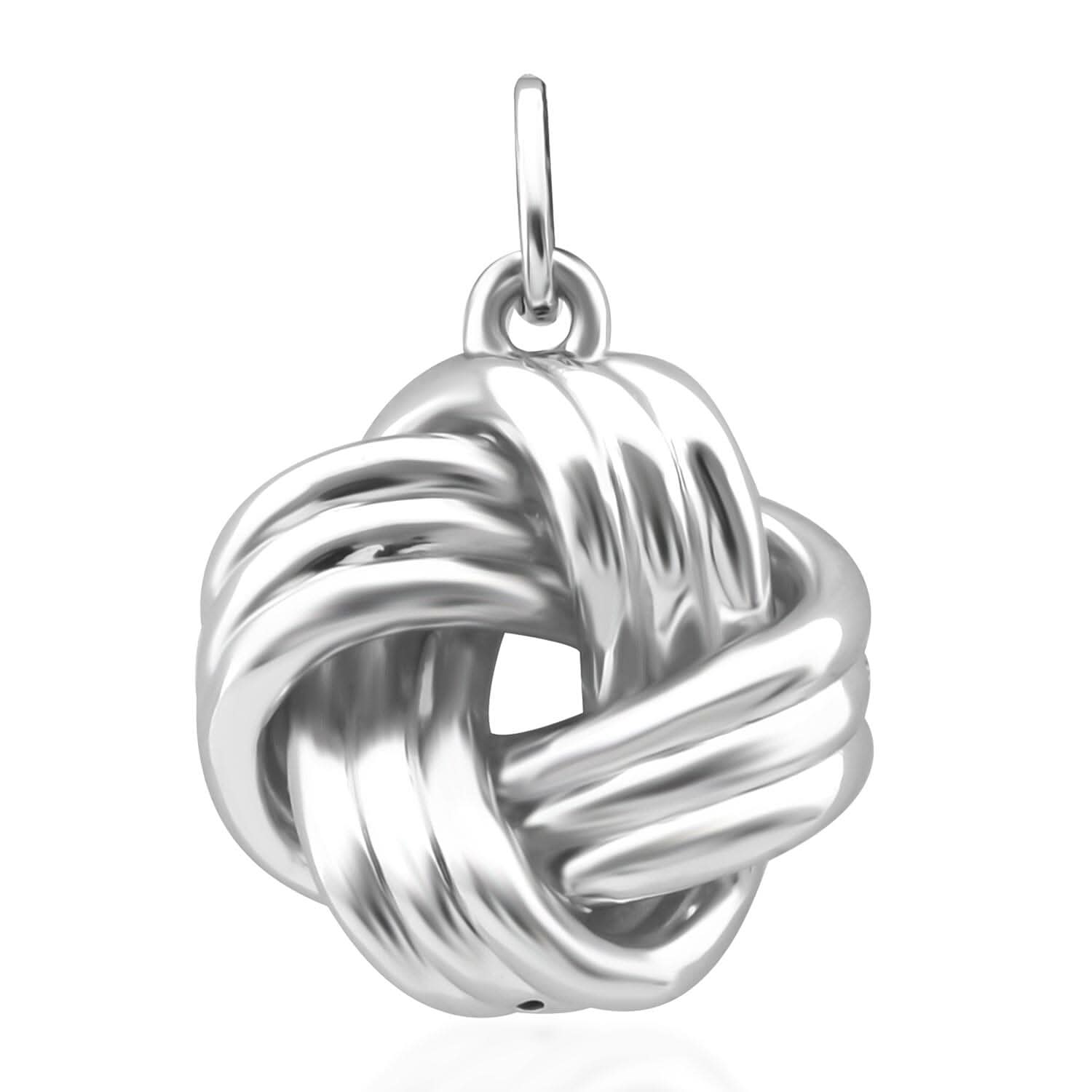 Knot Pendant without Chain in 999 Platinum 2.73 Grams