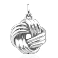 Knot Pendant without Chain in 999 Platinum 2.73 Grams