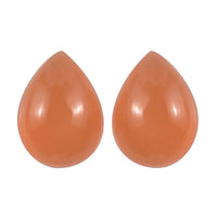 Peach Moonstone Set of 2 (Pear 8x6 mm) 1.96 ctw Loose Gemstone