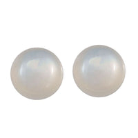 White Moonstone Set of 2 (Rnd 6 mm) 1.57 ctw Loose Gemstone