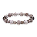 Brazilian Smoky Quartz 130.00 ctw Beaded Stretch Bracelet - Sticky add to cart bar