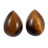 Tigers Eye Set of 2 (Pear 7x5 mm) 1.81 ctw Loose Gemstone