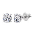 IGI Certified Heart & Arrow Cut Luxuriant Lab Grown Diamond E-F VS 2.00 ctw Stud Earrings in 950 Platinum - Sticky add to cart bar